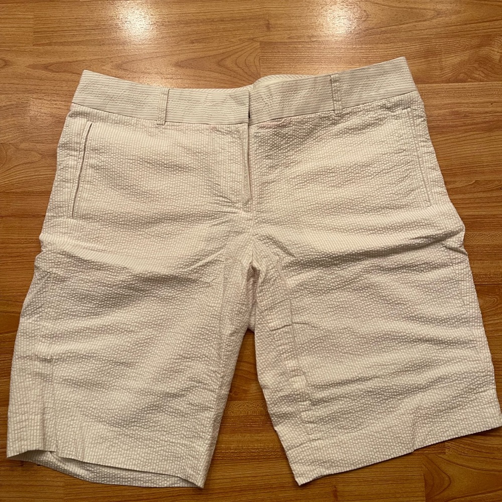 Jcrew seersucker shorts